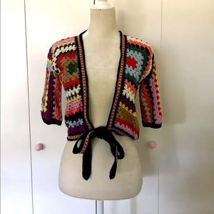 Crochet Cropped Cardigan